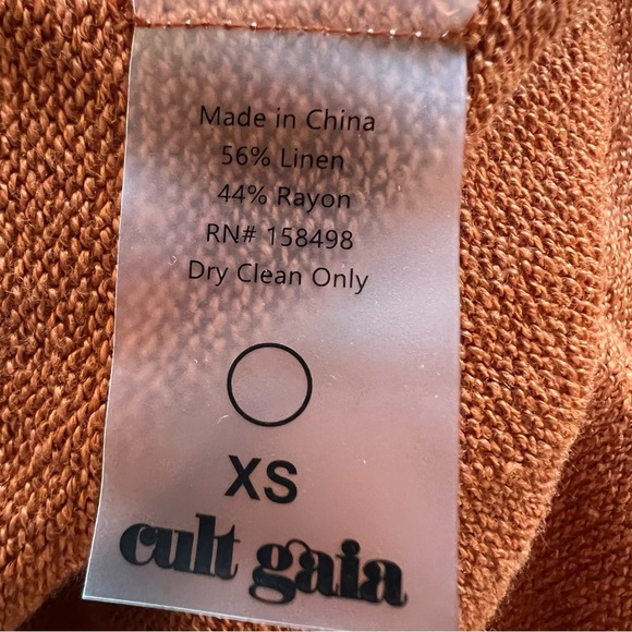 Cult Gaia Remi Knit Tie Waist Halter Maxi Dress 26130 - Picture 12 of 12